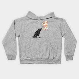 Raven Triangulations Kids Hoodie